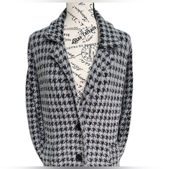 Max Studio Houndstooth Pattern Duster π©Άπ€π€ - Picture 3 of 14